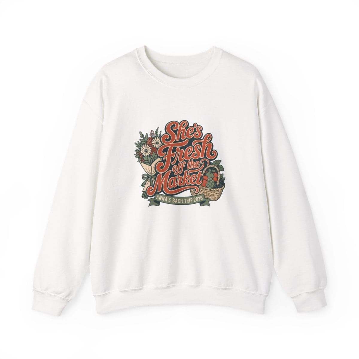 The same design printed on a sweatshirt