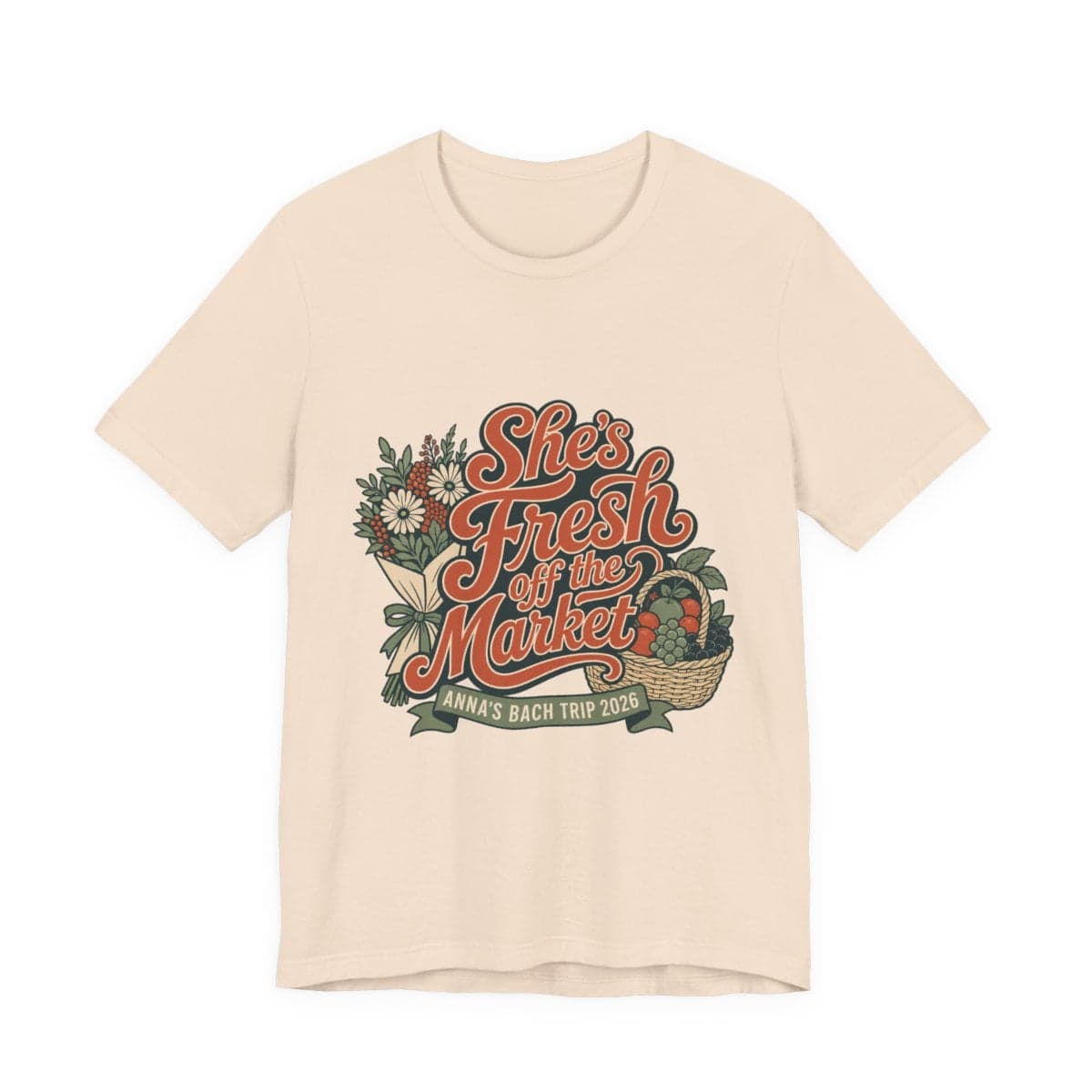 Custom group design printed on a heather tee